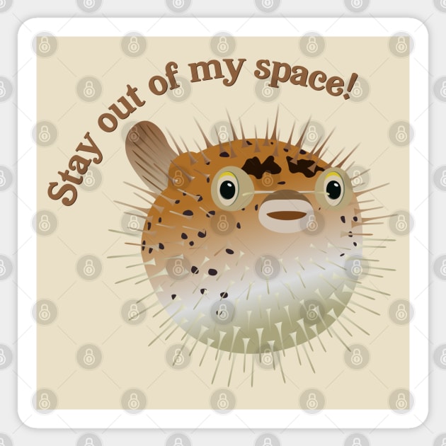 Stay out of my space! Sticker by KneppDesigns